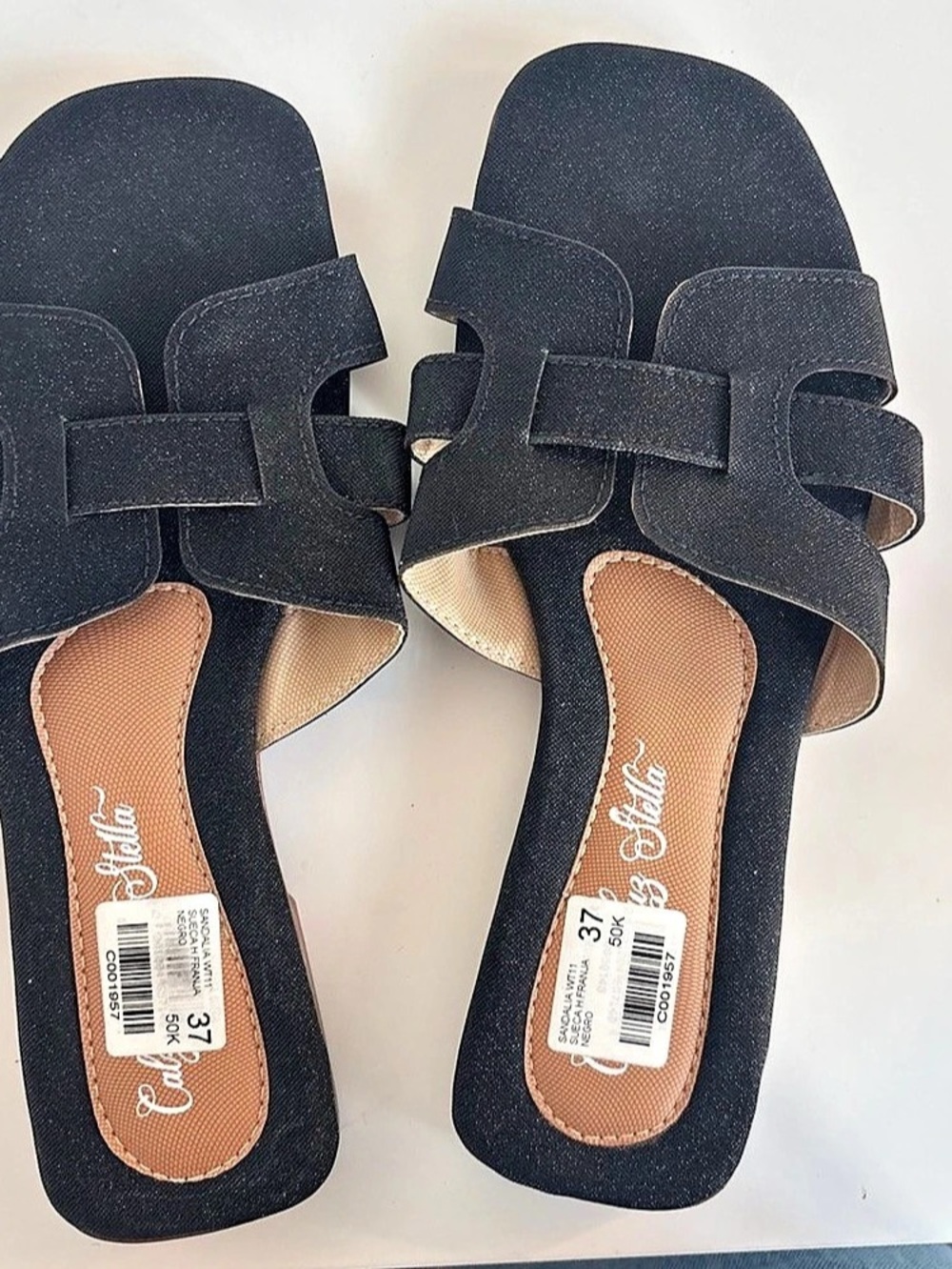 Qupid Black Bow Sandals EU 37